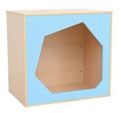 Quadro hulehus blå