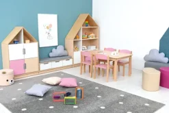 Quadro hus med 2 hyller