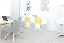 Quadro liten dør til skillevegg beige