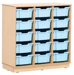 Quadro plastskuff medium lys blå