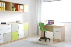 Quadro skrivebord beige