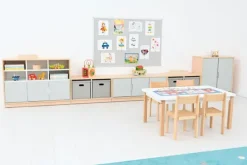 Quadro stor dør til yttervegg beige