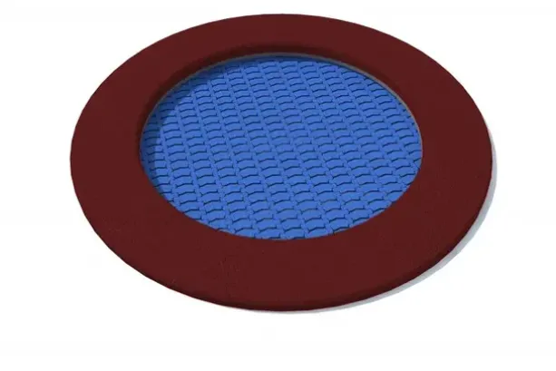 Rado trampoline SBR kant rødbrun