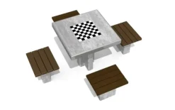 Sjakkbord i betong