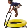 Trampoline med skumkant og håndtak
