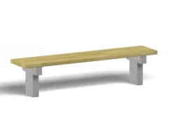 Trebenk på betongramme