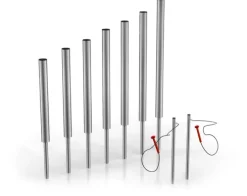Tubular bells forankring i jord