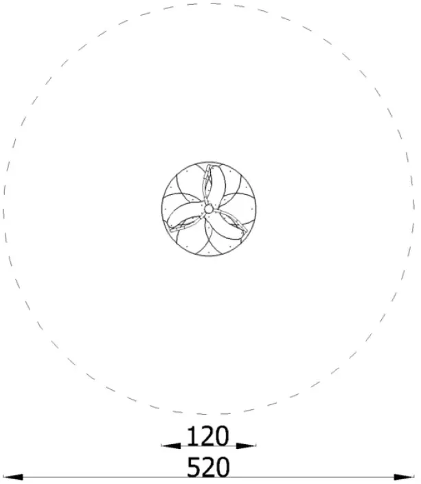 Vento karusell med sittepanel